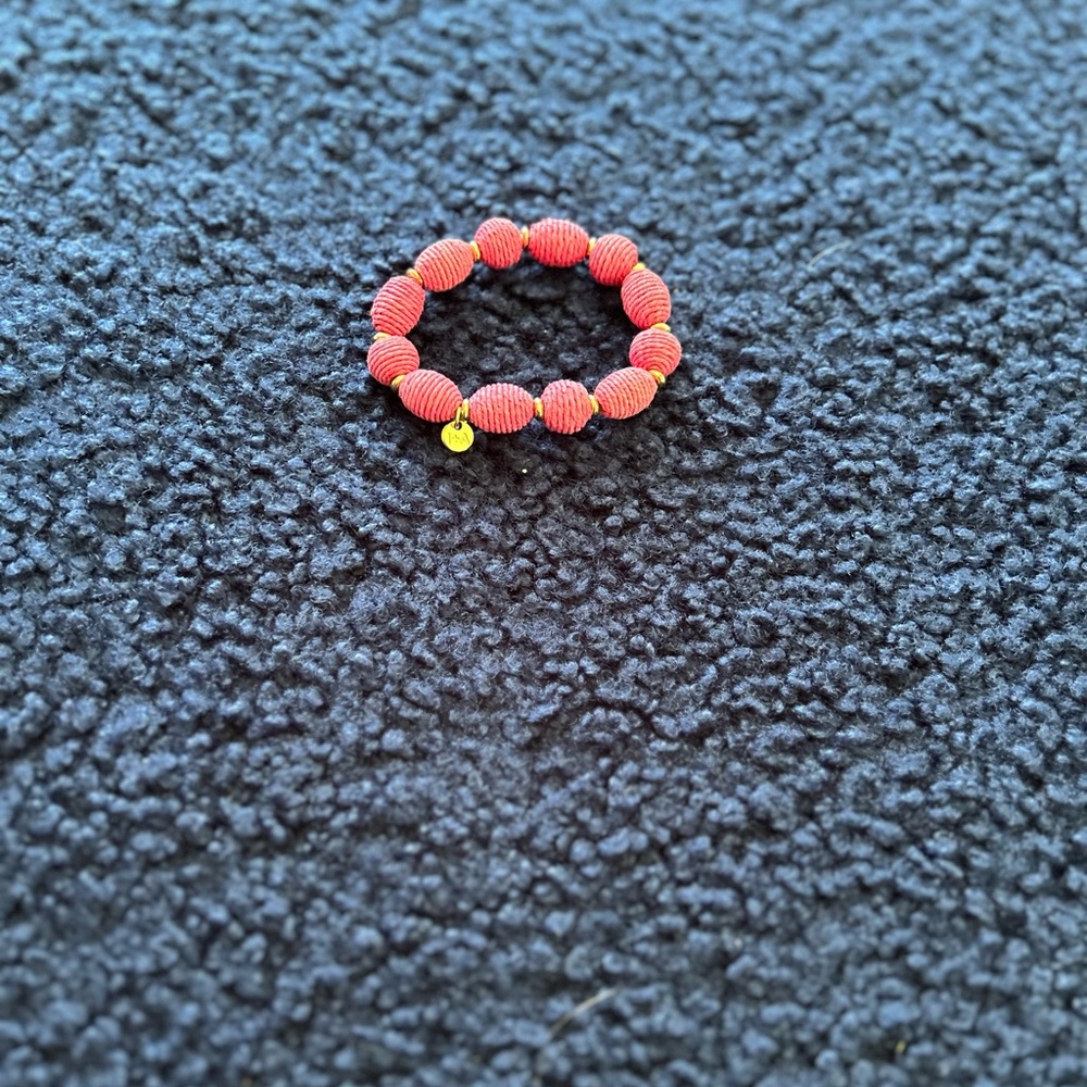 INK + ALLOY 🎀 phoebe hot pink raffia bracelet - Picture 4 of 4
